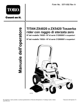 Toro TITAN ZX4820 Zero-Turn-Radius Riding Mower Manuale utente