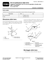 Toro Replacement Blade Kit, 2007 and After TimeCutter Riding Mower Guida d'installazione