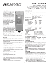 Robertshaw Ranco ETC Single Stage Electronic Temperature Control - NEMA TYPE 4X Manuale utente