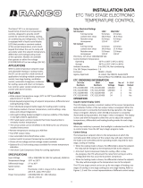 Robertshaw Ranco ETC Two Stage Electronic Temperature Control Manuale utente