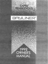 Bayliner 1992 Rendezvous Manuale del proprietario