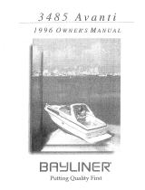 Bayliner 1996 Avanti 3485 Manuale del proprietario