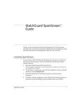 Watchguard SpamScreen Guida utente