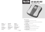 Tanita BF-681/BF-682 Manuale del proprietario