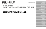 Fujifilm GF100-200mmF5.6 R LM OIS WR Manuale del proprietario