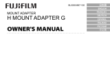 Fujifilm H MOUNT ADAPTER G Manuale del proprietario