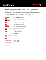 HyperX Alloy FPS RGB (HX-KB1SS2-RU) Manuale utente