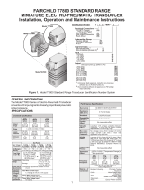 Fairchild Compact E/P, I/P Pressure Transducer Manuale utente