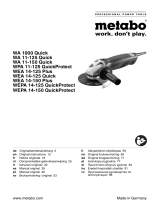 Metabo WEA 14-125 Plus Istruzioni per l'uso