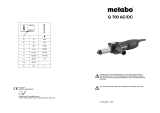 Metabo G 700 AC/DC Istruzioni per l'uso