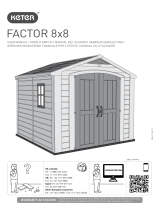 Keter 8X8 PLASTIC FACTOR APEX SHED DO Manuale utente