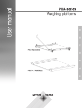 Mettler Toledo PUA-series Weighing platforms Manuale utente