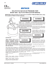 Binks Pressure Tanks Manuale utente