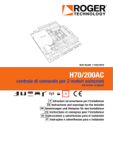 Roger Technology H70/200/AC/box Control Unit Manuale utente