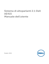 Dell 2.1 Speaker System AE415 Guida utente