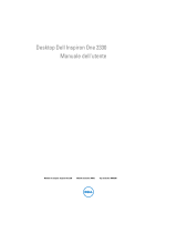 Dell Inspiron One 2330 Manuale del proprietario