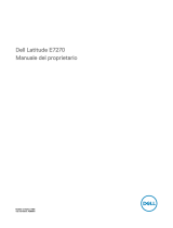 Dell Latitude E7270 Manuale del proprietario