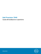 Dell Precision 7540 Manuale del proprietario