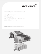 AVENTICS Série HF03-LG, HF04 Kit de fixation rail DIN Istruzioni per l'uso