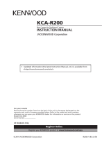 Kenwood KCA-R200 Istruzioni per l'uso