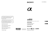 Sony α 850 Guida utente