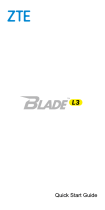 ZTE Blade BLADE L3 Guida Rapida