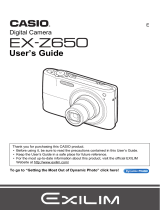Casio exilim ex z650 Manuale utente