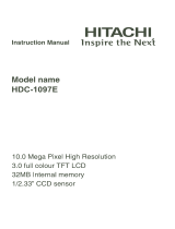Hitachi HDC-1097E Manuale del proprietario