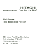 Hitachi HDC-1098E Manuale del proprietario