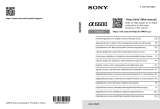Sony ax 6600 Interchangeable Lens Digital Camera Guida utente