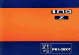 Peugeot 104 Manuale del proprietario