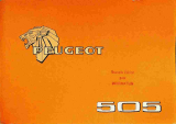 Peugeot 505 Manuale del proprietario
