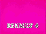Renault 4 Manuale del proprietario
