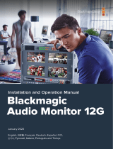 Blackmagic Audio Monitor Manuale utente