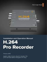 Blackmagic H.264 Pro Recorder  Manuale utente