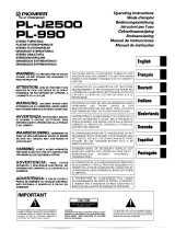 Pioneer PL-J2500 Manuale utente