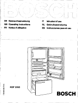Bosch KDF3355/51 Manuale utente
