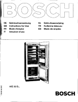 Bosch KIE32D1 Kühl-gefrierkombination Manuale del proprietario