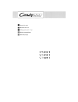 Candy CT 548 Manuale del proprietario