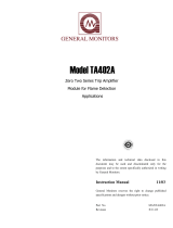 General Monitors TA402A Manuale del proprietario
