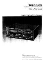 Technics RSX866 Manuale del proprietario
