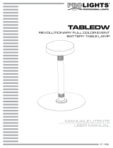 ProLights Revolutionary tunable white event battery table lamp Manuale utente