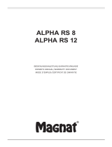 Magnat Audio Alpha RS 8 Manuale del proprietario