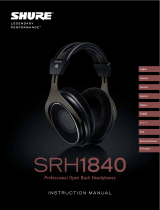 Shure SRH1840 Guida utente