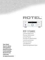 Rotel RSP-1576MKII Manuale del proprietario