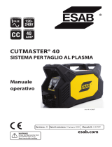 ESAB CUTMASTER 40 PLASMA CUTTING SYSTEM Manuale utente
