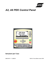 ESAB A6 PEK Control Panel Manuale utente