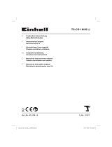EINHELL TC-CD 18/35 Li (1x1,5 Ah) Manuale utente