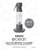HoMedics Ozone Clean Multipurpose Cleaner Manuale utente