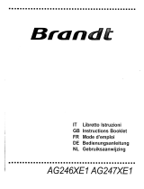 Groupe Brandt AG236WE1 Manuale del proprietario